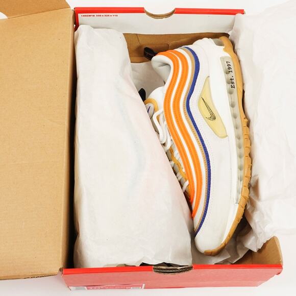 Nike Air Max 97 SE “Frank Rudy” White Orange | Size 10.5 | Box Included | Excell - Picture 11 of 13